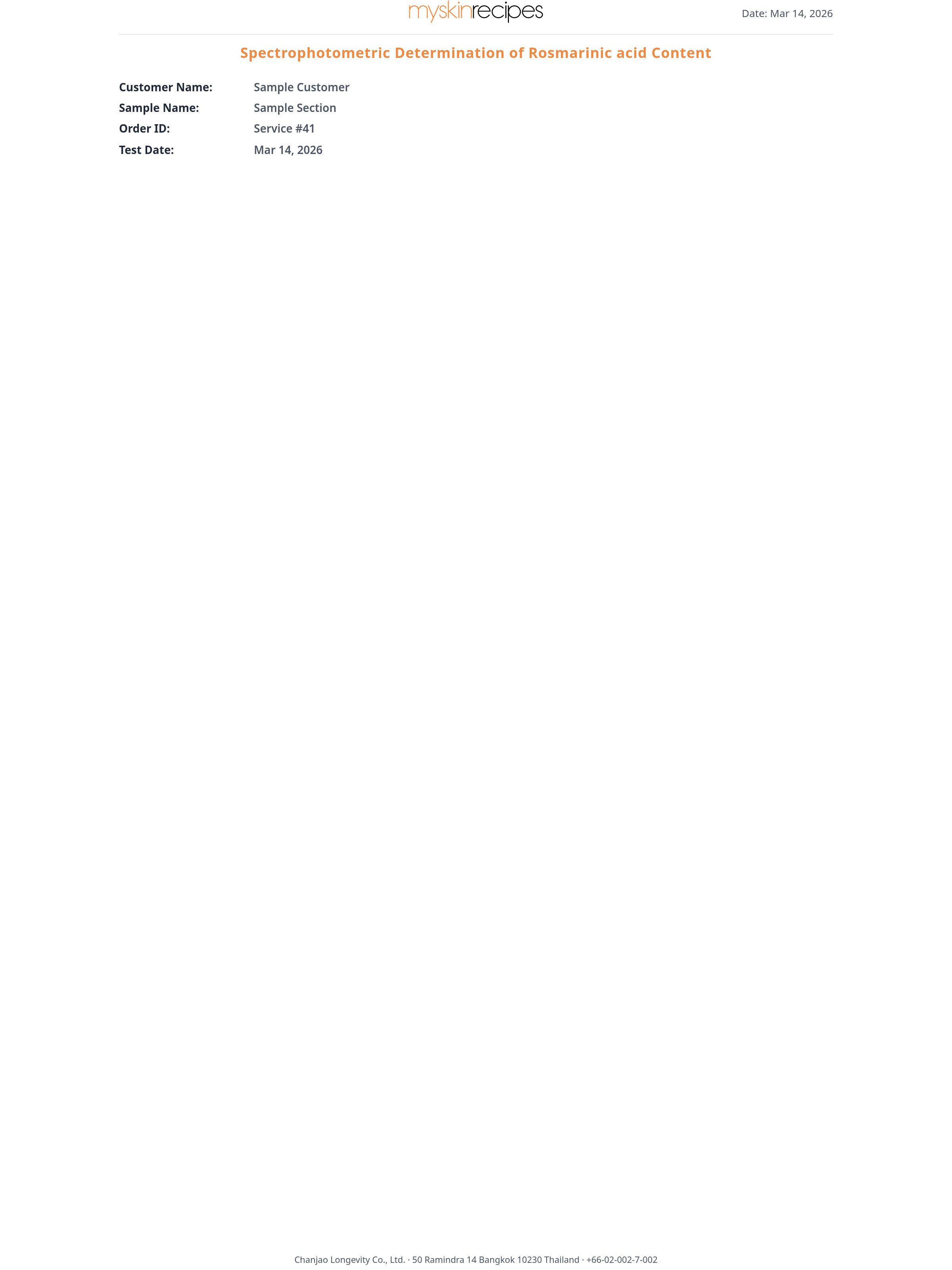 UV-VIS Rosmarinic acid...