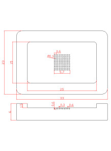 Microneedle Mold (25x15mm,...