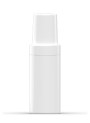 White pump bottle, round shape, white pump cap, 30ml