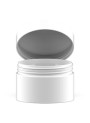 Cream jar, matte white, 10ml