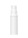 White pump bottle, white cap, 5ml