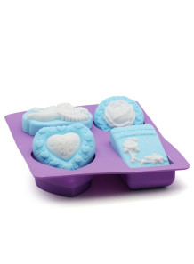 Mold, 4-cavity silicone...