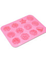 Mold, silicone soap mold, 12 cavities, candy shape