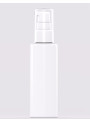 White pump bottle, opaque cover, 50ml