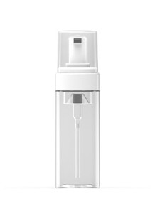 Clear plastic bottle, white...