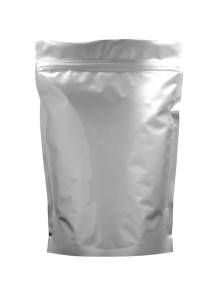 Foil bag with zipper, stand-up bottom, 9x13+3cm.