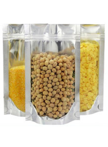 Foil/clear plastic bag with...