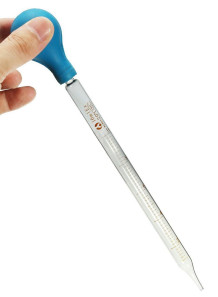 Glass dropper with scale,...