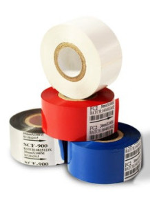 Blue ink ribbon for date printers 30mm x 100m