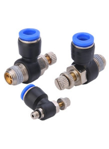 ข้อต่อปรับลม งอ ท่อ 4มม...