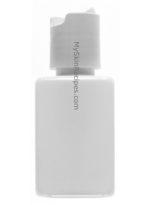 White plastic bottle,...