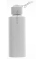 White plastic bottle, tall round, flip cap, white, 100ml