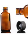 Brown glass bottle 250ml, waterproof cap for perfume