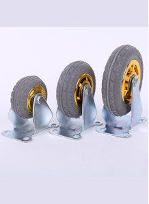 Rubber wheels, straight wheels, 3 inches
