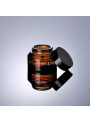 Glass cream jar, tea color, black lid, 47ml (50g)