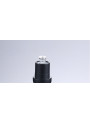 Clear pump bottle, black cap, 10ml