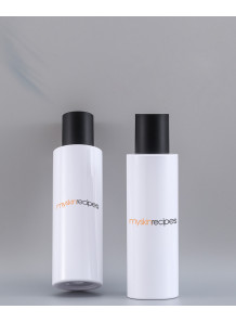 ขวดขาว ทรงกลม ฝาดำ 100ml