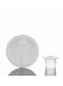 White cream jar, white lid, 50g